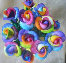 七彩玫瑰軟陶原子筆