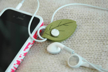 綠葉耳機線繞線器